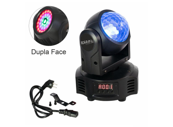 Ibiza Moving Head Dupla Face Astro/Wash 10W RGBW DMX Ibiza Moving Head Dupla Face Astro/Wash 10W RGBW DMX